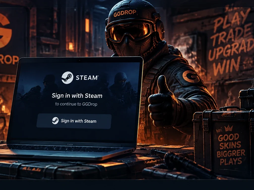 GGDrop Login przez Steam